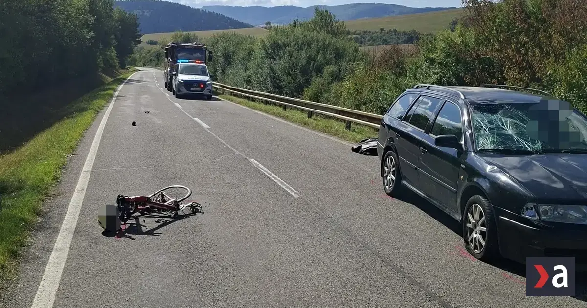 Cyklista (75) zomrel po zrážke s autom v okrese Bardejov
