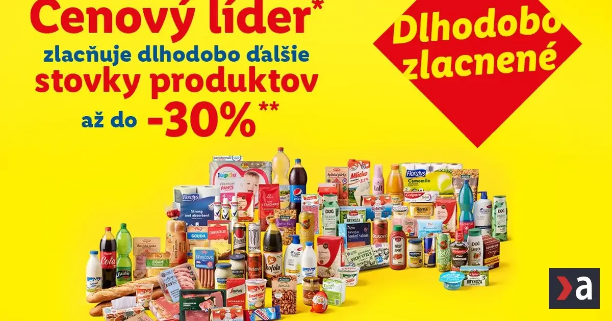 Lidl zlacňuje stovky produktov ako cenový líder