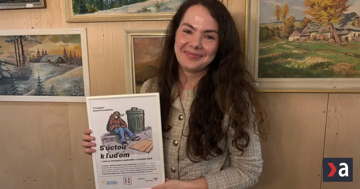 Redaktorka Monika Vatrálová získala novinársku cenu